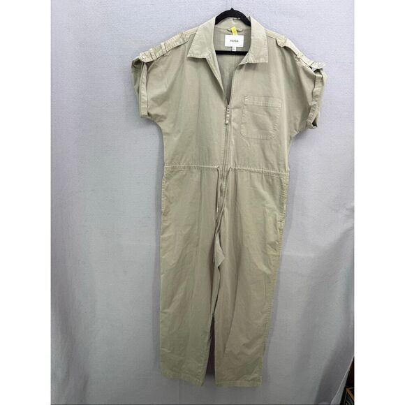 Pistola Jordan Short Sleeve Military Zip Front Jumpsuit Pistachio Size XL - Picture 13 of 13